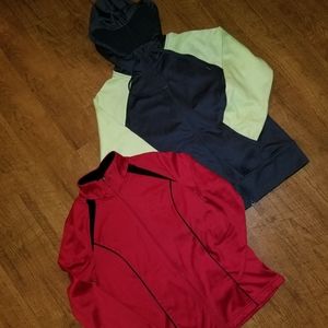 2 Womens Danskin Zip Up Sweatshirts sz M EUC